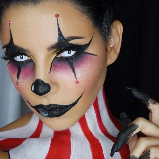 27 Terrifyingly Fun Halloween Makeup Ideas You'll Love | clowns