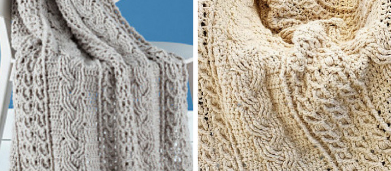 Free Pattern] We're Crazy For This Mesmerizing Cable Crochet Afghan