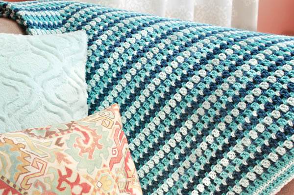 Sea Glass Crochet Afghan Pattern | Petals to Picots