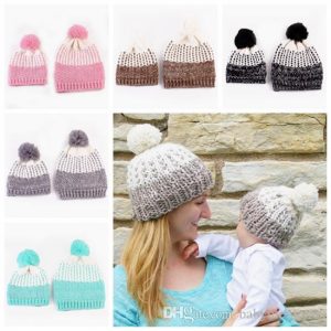 2019 2016 Baby Crochet Beanie Hats Kids Winter Hat Knitted Hat Caps