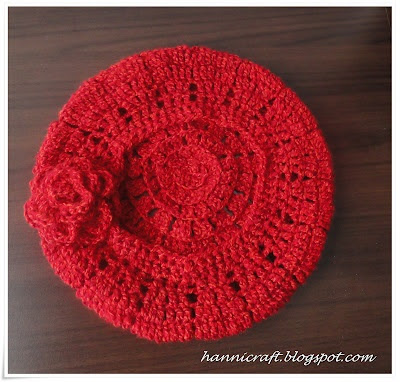 hannicraft: Simple beret crochet pattern