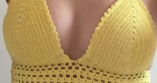 Handmade Crochet bikini Top, Sunbathing, Crop Top Bikinis, Spa Hotel