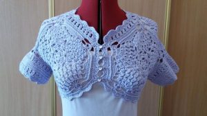 Lace bolero cotton bolero jacket lilac crochet bolero | Etsy