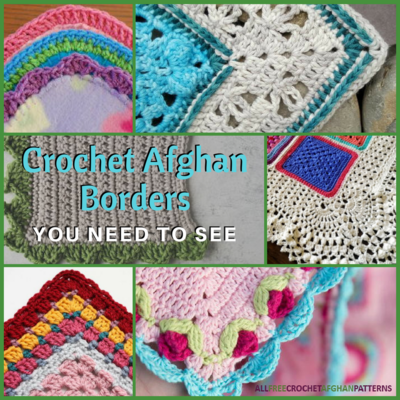 21 Crochet Afghan Borders You Need to See