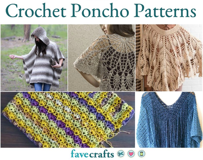 37 Free Crochet Poncho Patterns and Capelets | FaveCrafts.com