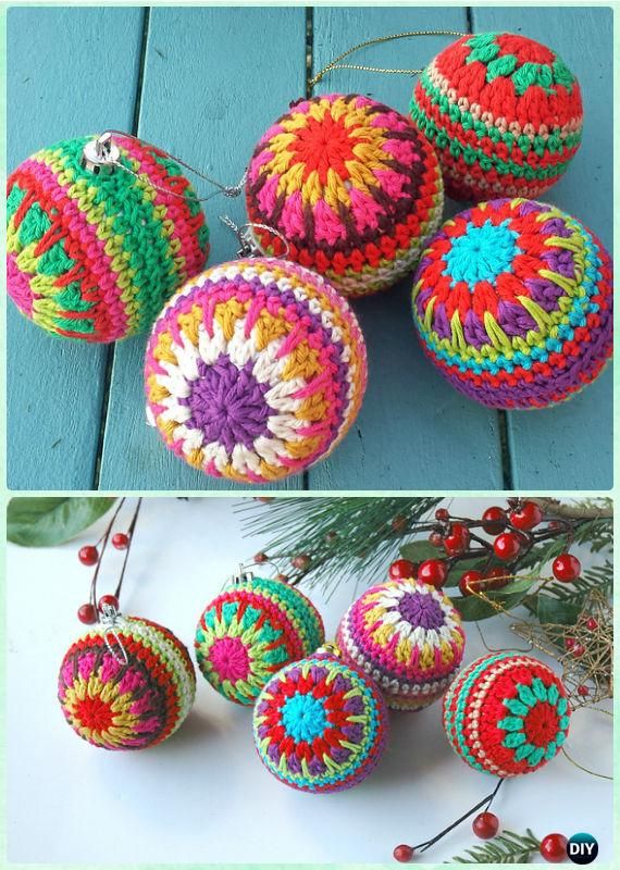 30 DIY Crochet Christmas Ornament Free Patterns | Crochet and