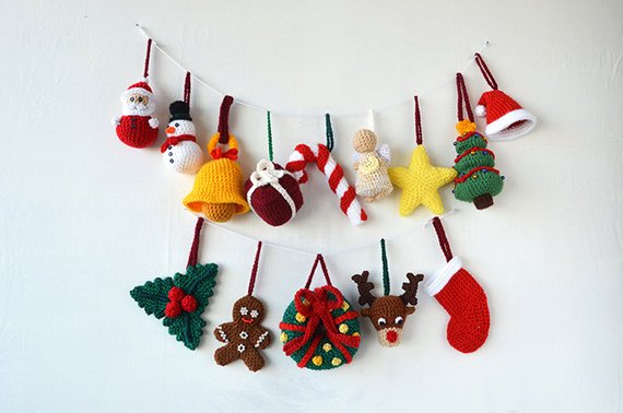 Christmas Ornaments Crochet Pattern 14 Christmas Tree Decorations