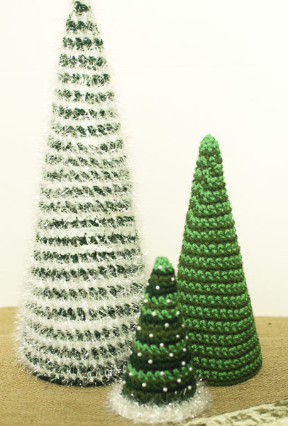 Insanely Fast and Easy Christmas Trees | AllFreeCrochet.com