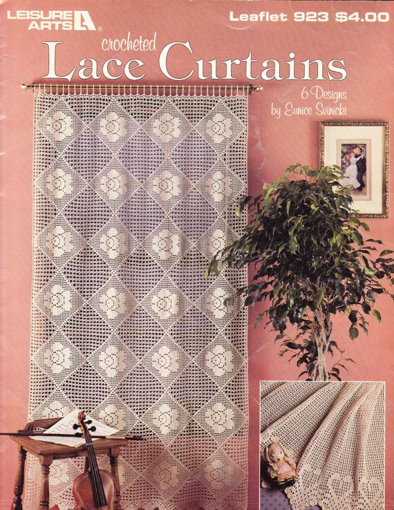 Thread Crochet Curtain Pattern | Crocheted Lace Curtains Pattern