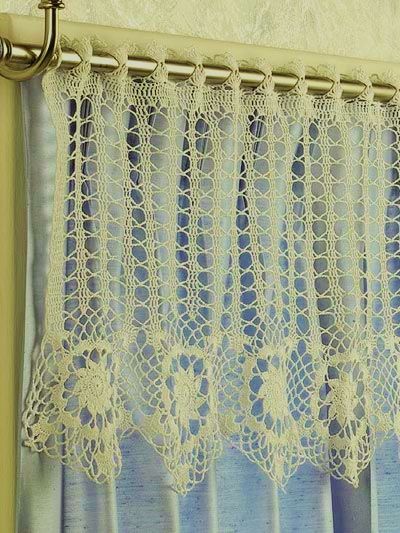 star border crochet curtain - free pattern | Crochet Curtain