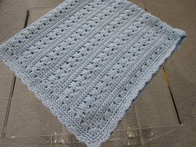 Amazon.com: New Hand Crochet Baby Boy Blanket by Kim's Crochet