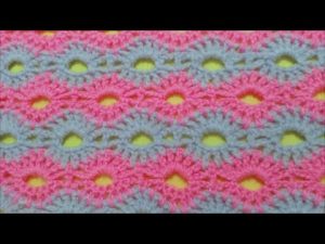 How to Crochet Road of flowers Stitch / Crochet Patterns # 2 - YouTube