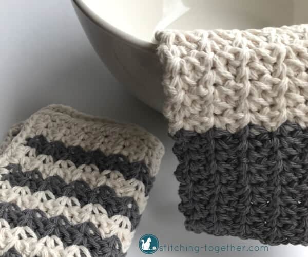 Country Crochet Dishcloth | Stitching Together
