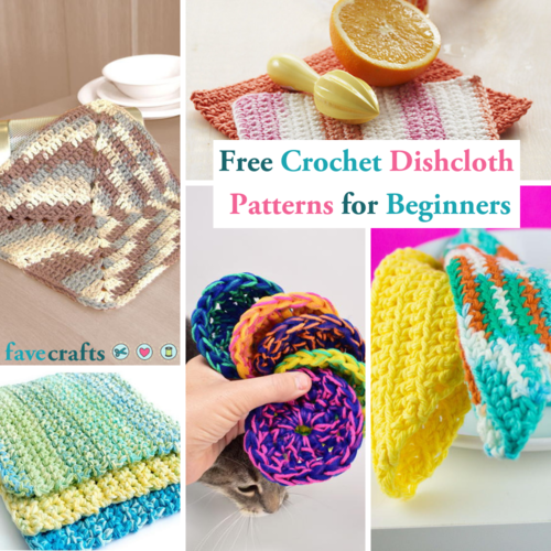 23 Free Crochet Dishcloth Patterns for Beginners | FaveCrafts.com