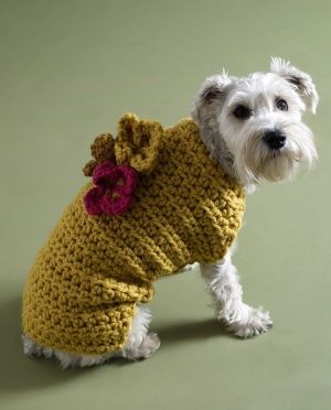 Free Crochet Dog Sweater Pattern National Dog Day | DIY | Pinterest