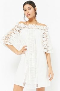 WHITE LACE CROCHET DRESS | Forever 21