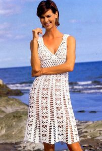 Beach dress PATTERN, beach crochet dress pattern, sexy resort dress