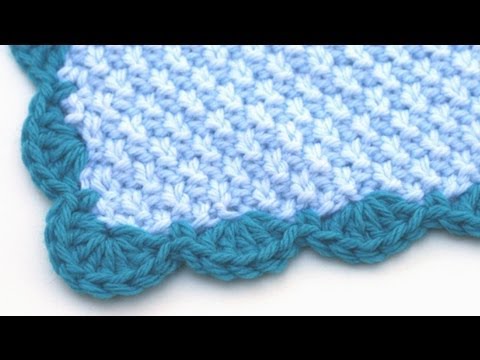 Crochet for Knitters - Scalloped Edge - YouTube
