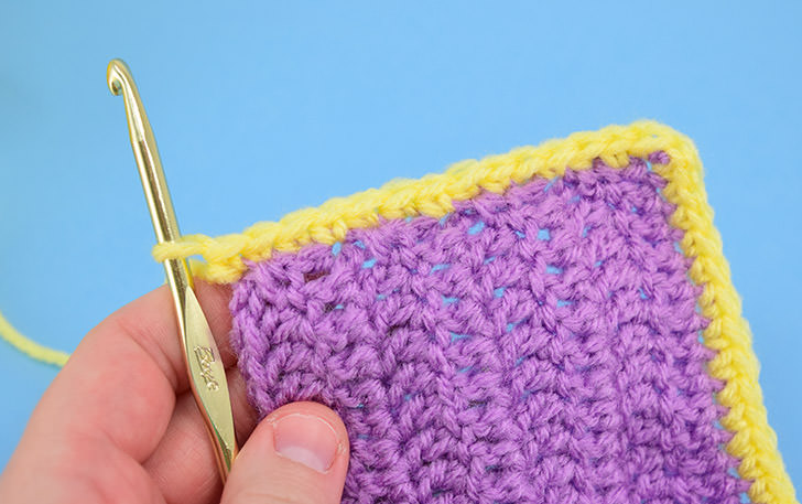 Single Crochet Border Edge to Clean Ugly Edges - Dream a Little Bigger