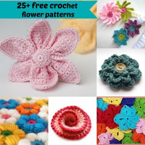 25+ free easy crochet flowers patterns