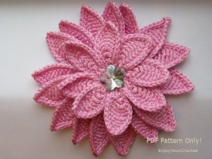 Crocheted Flowers For Baby Hats | Knitting Bordado