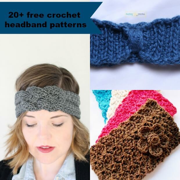 Simple and free crochet headband patterns - Crochet and Knitting
