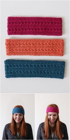15 Best Easy Crochet headbands images | Yarns, Crochet crafts