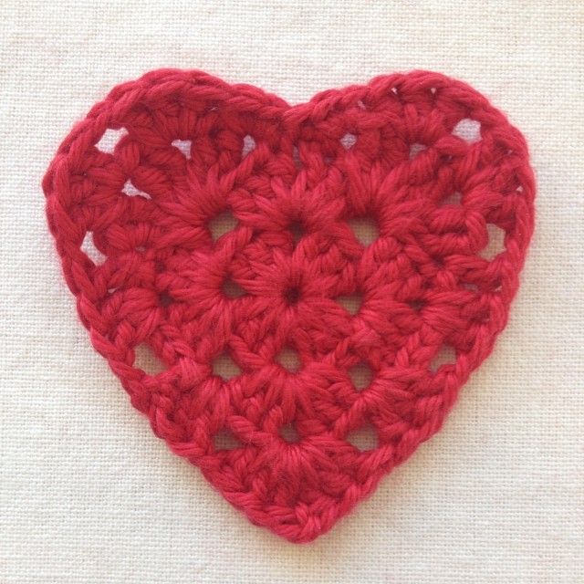 Granny Square Heart Tutorial! | Crochet | Pinterest | Crochet