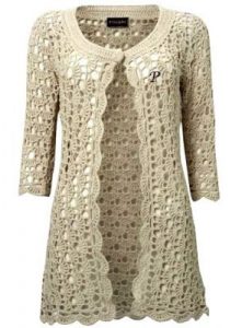 Learn how to make this beautiful coat of crochet - Free Crochet