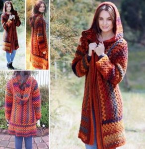 Crochet Hooded Jacket Pattern Free Video Tutorial | Anything to do