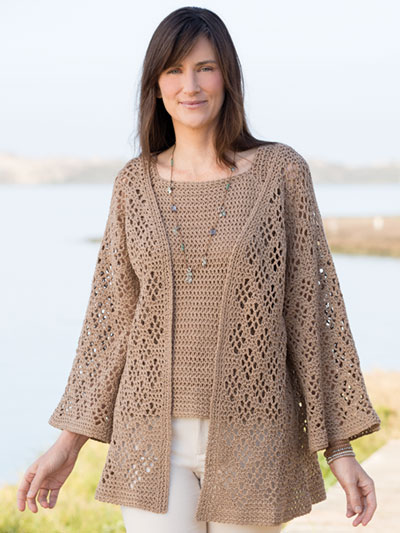 New Crochet Patterns - ANNIE'S SIGNATURE DESIGNS: Windway Cardigan