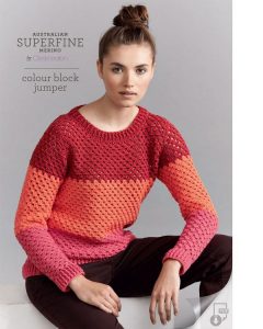 free, crochet, jumper, 8 ply, pattern, superfine, merino