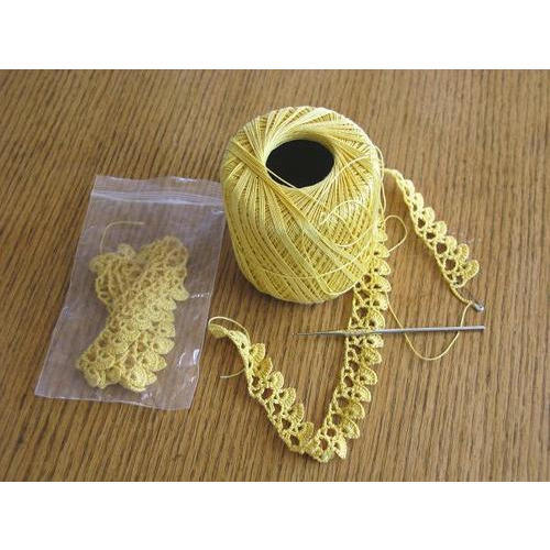 Yellow Crochet Lace, Rs 5 /meter, M/s Puthavi | ID: 16004229573