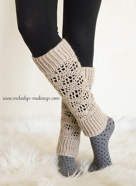 Ravelry: Wisteria Leg Warmers ~ Crochet Version pattern by Melody Rogers