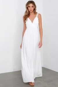 Beautiful Crochet Lace Dress - Ivory Dress - Maxi Dress - $66.00