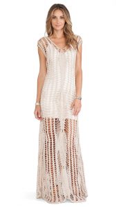 Tularosa Penelope Crochet Maxi Dress in Stone | REVOLVE