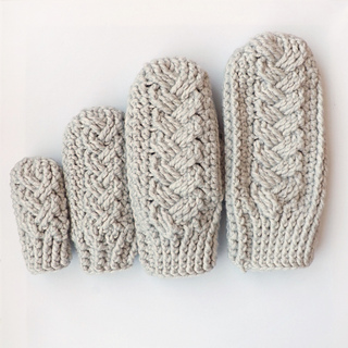 Ravelry: Holden Cable Crochet Mittens pattern by Lakeside Loops