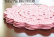Crochet Placemat Pattern ALICIA Placemats PDF | Etsy