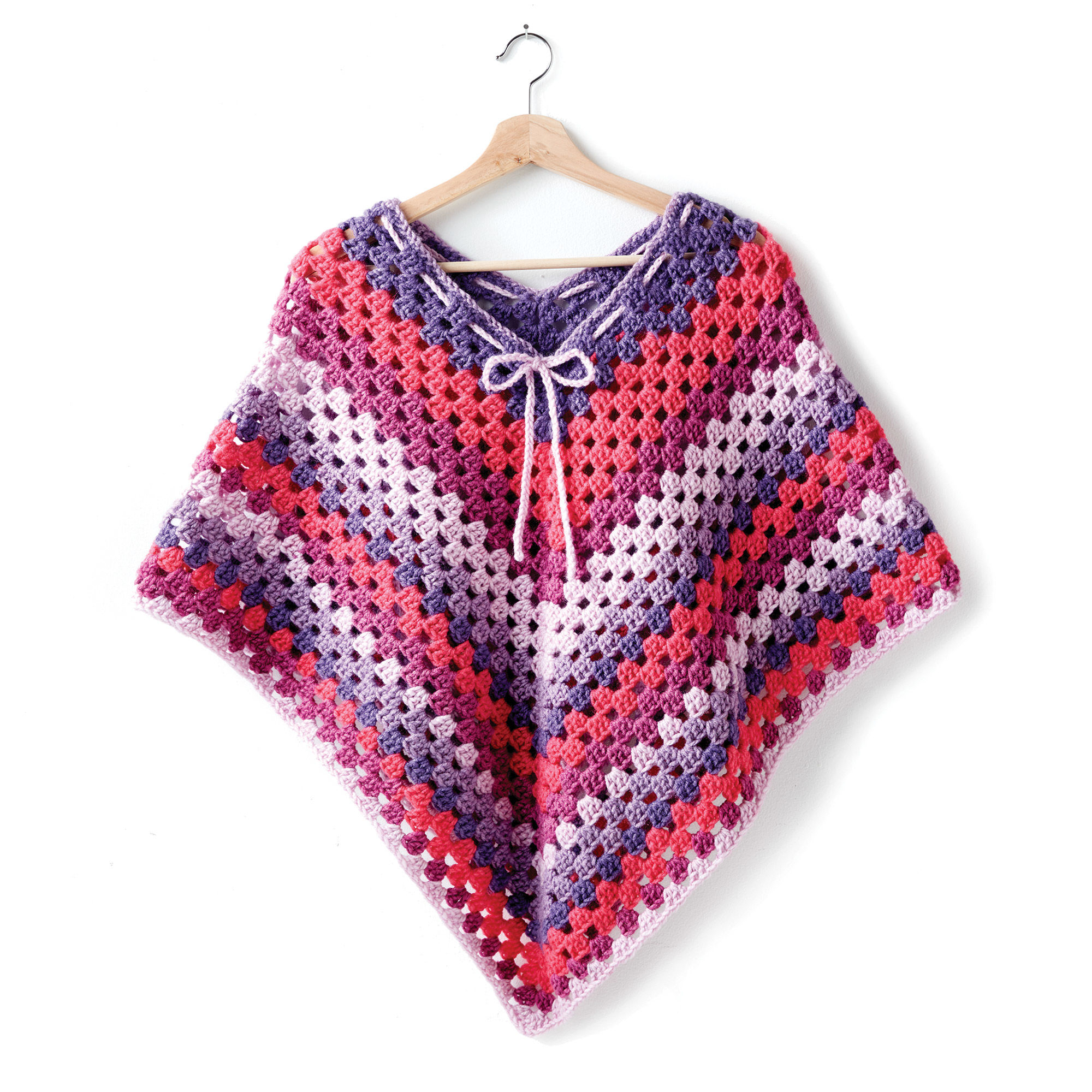 Bernat Girl's Crochet Poncho | Yarnspirations
