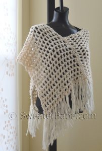 Easy Crochet Poncho PDF Crochet Pattern for Beginners from