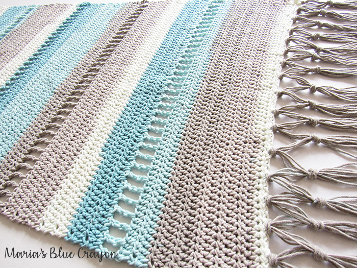 Coastal Indoor Rug - Free Crochet Pattern made with Caron Cotton