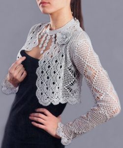 Crochet shrug PATTERN, evening jacket pattern, crochet jacket +