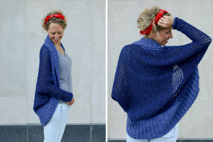 Lightweight + Easy Crochet Shrug - Free Pattern - Make & Do Crew