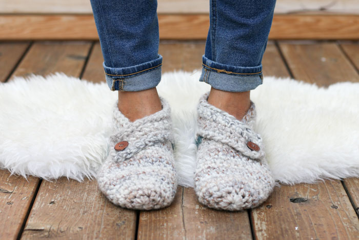 Stylish + Modern: Free Crochet Slippers Pattern for Women