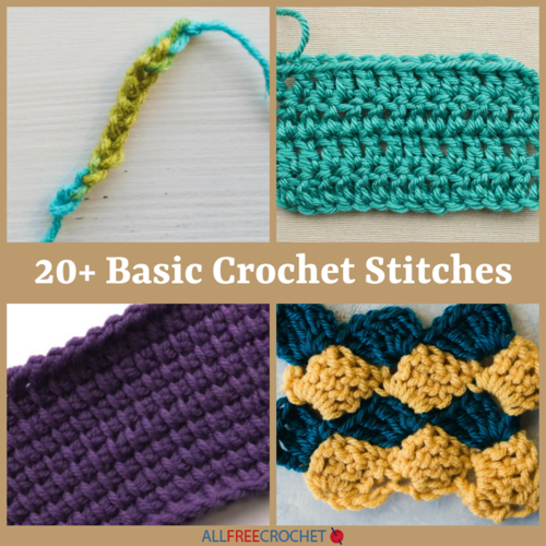 20+ Basic Crochet Stitches | AllFreeCrochet.com