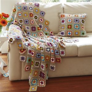 Hand Crochet Throw & Cushion Covers - Innovations