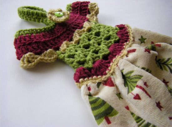 Crochet Dress Towel Topper Pattern Video Tutorial