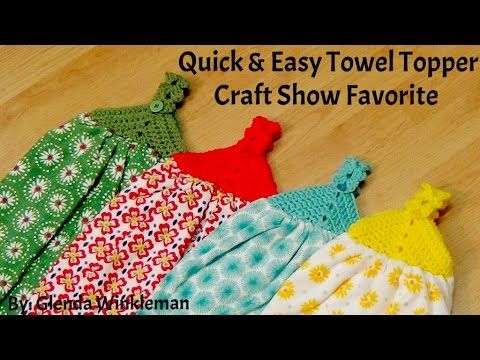 How To Crochet (Quick & Easy) Towel Topper! Free Pattern! - YouTube