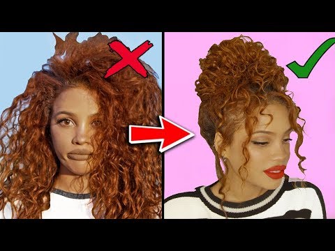 8 CURLY HAIRSTYLES FOR STUBBORN HAIR! - YouTube