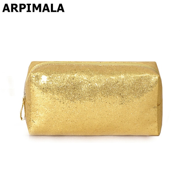 ARPIMALA Designer Makeup Bags Sequins Luxury Cosmetic Bag